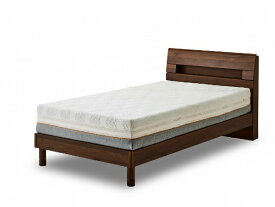 関家具｜SEKI FURNITURE 【フレームのみ】エルベ（シングルサイズ/ウォールナット/ウッドスプリング/2口コンセント付き/収納なし）【キャンセル・返品不可】 【代金引換配送不可】