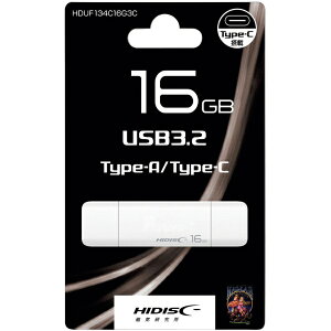 HIDISCbnCfBXN USB (Android/Mac/Win) zCg HDUF134C16G3C [16GB /USB TypeA{USB TypeC /USB3.2 /Lbv]