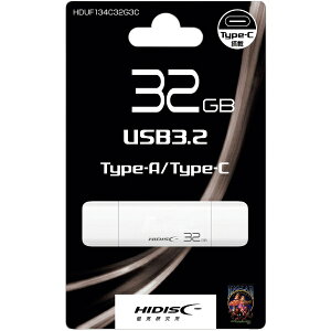 HIDISCbnCfBXN USB zCg HDUF134C32G3C [32GB /USB TypeA{USB TypeC /USB3.2 /Lbv]
