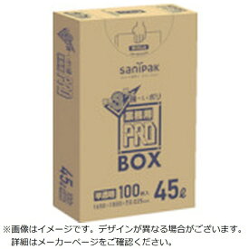 日本サニパック｜SANIPAK 業務用PRO3層 ゴミ袋 BOX包装 PA43 [45L /100枚 /半透明]