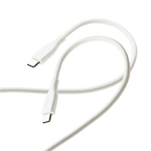 ELECOM�b�G���R�� USB Type-C to USB Type-C�P�[�u��/USB Power Delivery�Ή�/�Ȃ߂炩/1.0m �z���C�g MPA-CCSS10WH [USB Power Delivery�Ή�]