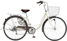アサヒサイクル｜Asahi Cycle 自転車 ラジェンヌ La Sienne アイボリー×ブラウン FML66L [外装6段 /26インチ]2022年モデル【キャンセル・返品不可】 【代金引換配送不可】