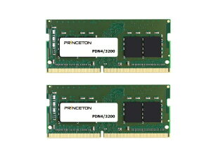 PRINCETON�b�v�����X�g�� ���݃����� �m�[�gPC�p PDN4/3200-16GX2 [SO-DIMM DDR4 /16GB /2��]