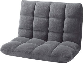 【エントリーで最大2万ポイント当たる｜11/18迄】 東谷｜AZUMAYA 【座椅子】もこもこワイドリクライナー FKC-005GY(W84×D60-102×H56×SH14cm) FKC-005GY