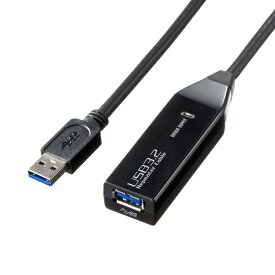 サンワサプライ｜SANWA SUPPLY USB-A延長ケーブル [USB-A オス→メス USB-A /3m /USB3.2 Gen1] ACアダプタ付 ブラック KB-USB-R303N