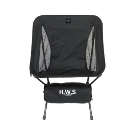 HWS フォールディングコンパクトチェアー(H72×W55×D35cm/ブラック) HS-7004