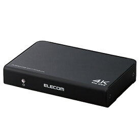エレコム｜ELECOM HDMI分配器 ブラック VSP-HDP12BK [1入力 /2出力 /4K対応 /手動]
