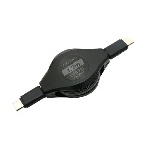 iJoVbNakabayashi USB-C  USB-CP[u m[d / f[^] / 1.2m / USB Power Delivery / 60W / USB2.0 n 莮 ubN SMC-12PD [USB Power DeliveryΉ]