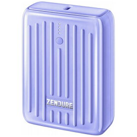 ZENDURE｜ゼンデュア ZENDURE SUPER Mini モバイルバッテリー パープル ZDSM10PD-PU [10000mAh /USB Power Delivery対応 /2ポート /充電タイプ]
