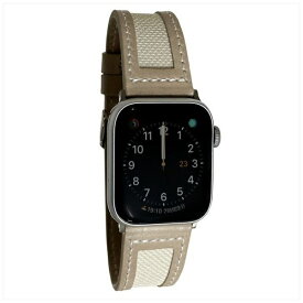 PFJ｜ピュア・フィッシング・ジャパン レザーエッジ＆ファブリック for Apple Watch Series 3/2/1(38mm)・SE/6/5/4(40mm)・9/8/7(41mm)・10(42mm) アイボリー PSNLEFW7S-IV