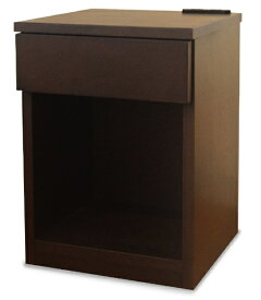 関家具｜SEKI FURNITURE ナイトチェスト トネリ350（ブラウン/約幅35×奥行35×高さ48cm/2口コンセント付き）【キャンセル・返品不可】