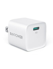 RAVPower｜ラブパワー RAVPower PD20W USB-C 1ポート 急速充電器 ホワイト RP-PC1027 WH