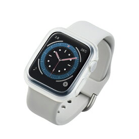 ELECOM｜エレコム アップルウォッチ カバー Apple Watch SE3 / SE2 / SE1 ( 第3 / 2 / 1世代) / Series 6 / 5 / 4 [ 40mm ] バンパー ソフト ケース 側面保護 耐衝撃 傷防止 クリア クリア AW-20SBPUCR