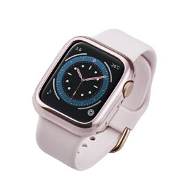 エレコム｜ELECOM アップルウォッチ カバー ケース Apple Watch SE ( 第2世代 / 第1世代 ) / Series 6 / 5 / 4 [ 40mm ] バンパー ソフト 側面保護 耐衝撃 傷防止 ピンクゴールド ピンクゴールド AW-20SBPUPNG