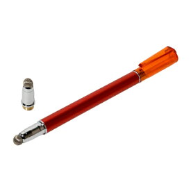 ナカバヤシ｜Nakabayashi 〔タッチペン：静電式〕 先端を交換できるタッチペン なめらかタイプ レッド STP-L01/RD