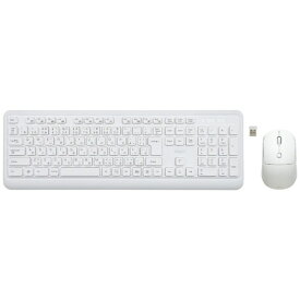 ナカバヤシ｜Nakabayashi キーボード・マウスセット (Chrome/Windows11対応) ホワイト MK-04W [ワイヤレス /USB]