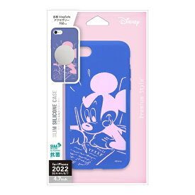 PGA｜ピージーエー iPhoneSE（第3・2世代）／8／7 MagSafe対応 抗菌スリムシリコンケース　ミッキーマウス Premium Style PG-DMGSC22M01MKY