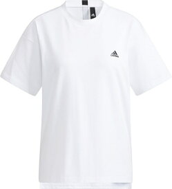 アディダス｜adidas レディース ワーディング ルーズフィット 半袖Tシャツ(Lサイズ/ホワイト) HC2541