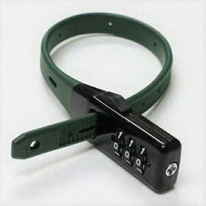 カワスミ|Kawasumi バッテリー盗難防止用 ダイヤルロック SOKULOCK ソクロック ショート(縦305x横23x高さ14mm/カーキ×ブラック) SL-02KH