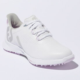 フットジョイ｜FootJoy 24.5cm レディース ゴルフシューズ WOMEN’S FJ フューエル Laced ウィズW：3E相当(ホワイト) 92373【返品交換不可】