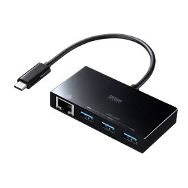 サンワサプライ｜SANWA SUPPLY LAN変換アダプタ [USB-C オス→メス LAN /USB-Ax3] 1Gbps対応(Switch、Chrome/Mac/Windows11対応) ブラック USB-3TCH19ABKN