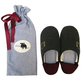 アカツキコーポレーション スリッパ 袋付き M moz（モズ） レッド