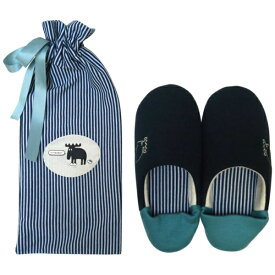 アカツキコーポレーション スリッパ 袋付き M moz（モズ） ブルー