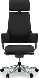関家具｜SEKI FURNITURE 【メリーフェア】オフィスチェア デルフィ ファブリック ハイタイプ（ブラック/布張り/約幅63.5×奥行63.5×高さ115〜129×座面高さ40.5〜50.5cm）【キャンセル・返品不可】
