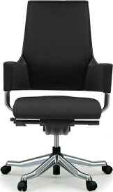 関家具｜SEKI FURNITURE 【メリーフェア】オフィスチェア デルフィ ファブリック ミドルタイプ（ブラック/布張り/約幅63.5×奥行63.5×高さ97.5〜107.5×座面高さ40.5〜50.5cm）【キャンセル・返品不可】