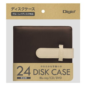 ナカバヤシ｜Nakabayashi Blu-ray/DVD/CD対応 ディスクケース 24枚収納 ブラウン BD-092-24BR