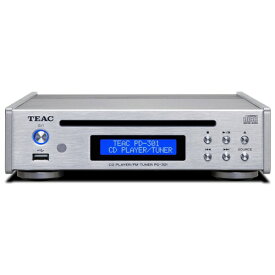 【エントリーで最大全額ポイント還元｜7/18迄】 TEAC｜ティアック CDプレーヤー/FMチューナー シルバー PD-301-X/S [ワイドFM対応]