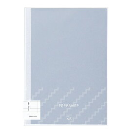 KOKUYO｜コクヨ PERPANEP(ペルパネプ) フラット製本ノート ザラザラ グレー PER-MZ106CBM [A5 /6mm(B罫) /ステノ罫]