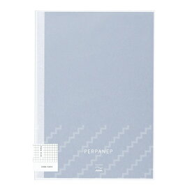 KOKUYO｜コクヨ PERPANEP(ペルパネプ) フラット製本ノート ザラザラ グレー PER-MZ106S3M [A5 /3mm /方眼罫線]