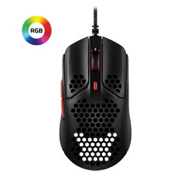 HyperX｜ハイパーエックス ゲーミングマウス Pulsefire Haste ブラック/レッド 4P5E3AA [光学式 /有線 /6ボタン /USB]
