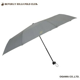 小川｜Ogawa 折りたたみ傘 ビバリーヒルズポロクラブ グレー 22BHPC-60MGRY [雨傘 /メンズ /60cm]
