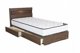 東京ベッド｜TOKYO BED 【フレーム＆マットレス】収納付き キャビネットタイプ ノッテ +ポケットコイルマットレス P5HGD824(セミダブルサイズ/ダークブラウン)【キャンセル・返品不可】 【代金引換配送不可】