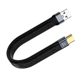 YouZipper｜ユージッパー USB-A ⇔ USB-Cケーブル [充電 /転送 /0.1m /USB3.2 Gen2] GEN2-01A