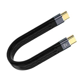 YouZipper｜ユージッパー USB-C ⇔ USB-Cケーブル [映像 /充電 /転送 /0.1m /4K /PD100W /USB3.2 Gen2] GEN2-01C