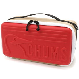CHUMS｜チャムス マルチハードケースM Multi Hard Case M(H15XW29XD14cm/Beige×Red) CH62-1823