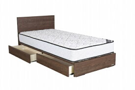 東京ベッド｜TOKYO BED 【フレーム＆マットレス】収納付き フラットタイプ ノッテ +ポケットコイルマットレス P5HGD824(セミダブルサイズ/ダークブラウン)【キャンセル・返品不可】 【代金引換配送不可】