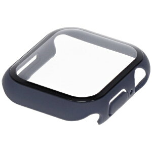 OWLTECH|オウルテック Apple Watch用 ガラスフィルム一体型 保護ケース 41mm ネイビー OWL-AWBCV0441-NV