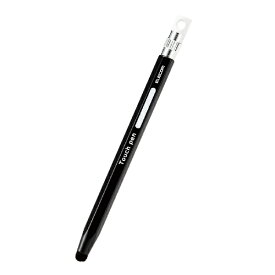 エレコム｜ELECOM 〔タッチペン：超感度〕6角鉛筆タッチペン ストラップホール付 ブラック P-TPENCEBK