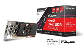 SAPPHIRE｜サファイヤ グラフィックボード PULSE Radeon RX 6400 GAMING 4GB GDDR6 SAP-PULSERX6400-4GB/11315-01-20G [Radeon RXシリーズ /4GB]
