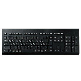 ELECOM｜エレコム キーボード 抗菌(Chrome/Android/iPadOS/iOS/Mac/Windows11対応) ブラック TK-WS03BMKBK [ワイヤレス /Bluetooth]
