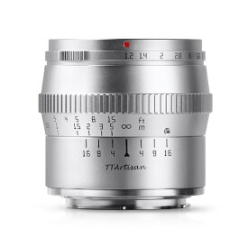 銘匠光学｜メイショウコウガク 銘匠光学 TTArtisan 50mm f/1.2 C E(S)　ソニーEマウント・APS-C TTArtisan シルバー 50mmF1.2CE(S) [ソニーE]