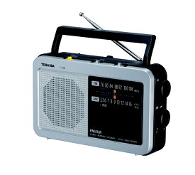 東芝｜TOSHIBA LEDライト付きホームラジオ シルバー TY-HR4-S [ワイドFM対応 /AM/FM]