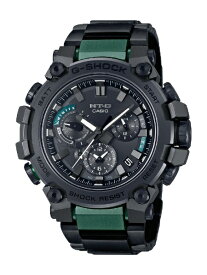 カシオ｜CASIO 【Bluetooth搭載ソーラー電波時計】G-SHOCK （Gショック）MT-Gシリーズ ブラック/グリーン MTG-B3000BD-1A2JF