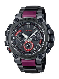 【エントリーで最大2万ポイント当たる｜2/25まで】 CASIO｜カシオ 【Bluetooth搭載ソーラー電波時計】G-SHOCK （Gショック）MT-Gシリーズ ブラック/ワインレッド MTG-B3000BD-1AJF