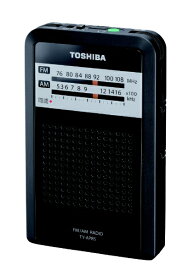 東芝｜TOSHIBA 携帯ラジオ ブラック TY-APR5-K [ワイドFM対応 /AM/FM]