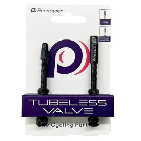 パナレーサー｜Panaracer チューブレスバルブ【2本入】(黒/60mm)TLV-60-B